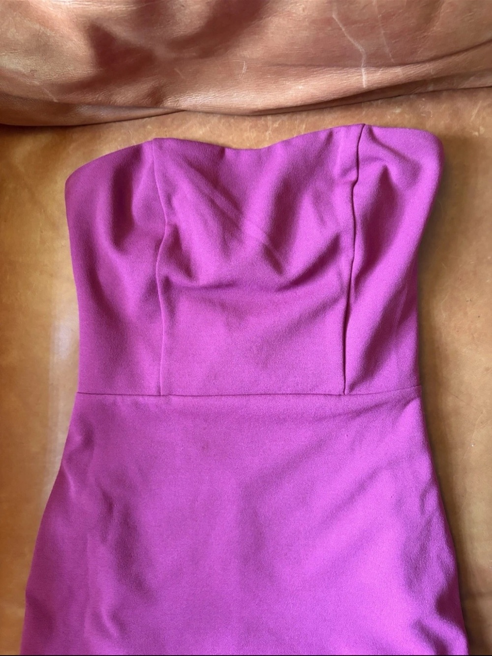Strapless Lulu’s Magenta Maxi Dress - Picture 4 of 4